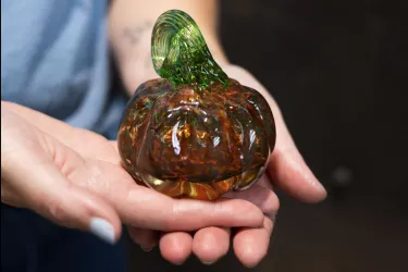 Glass pumpkin