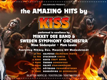 reklam för KISS konsert