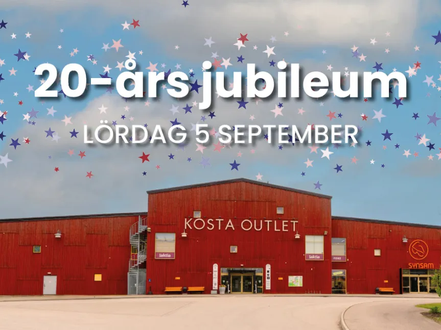 Kosta Outlet 20 års jubileum