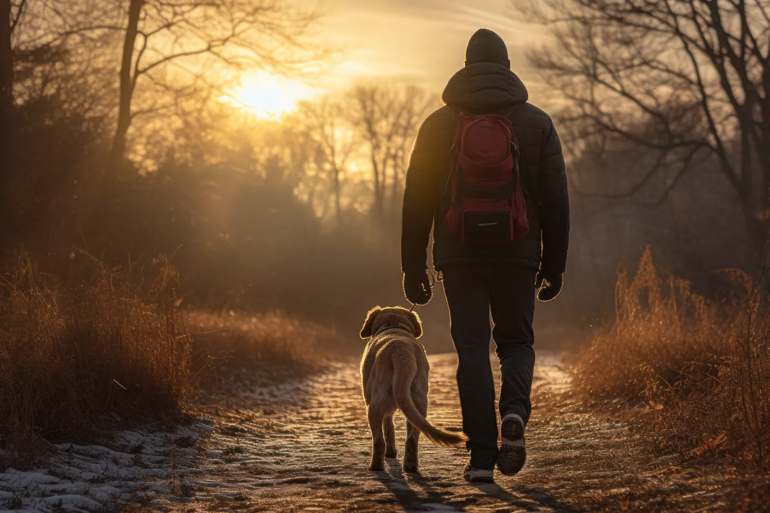 Hund & husse vandrar