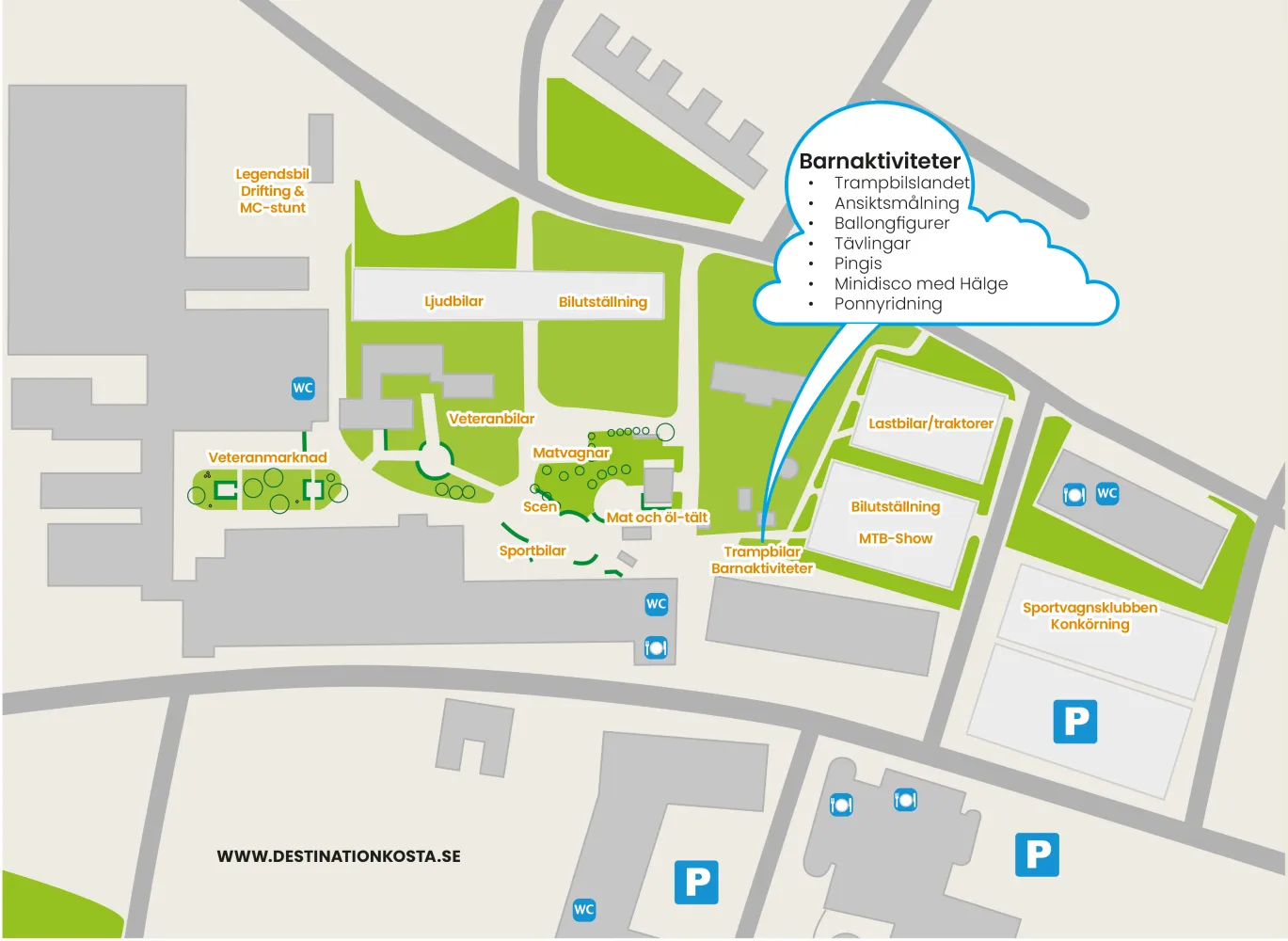 karta över bilträffsområde