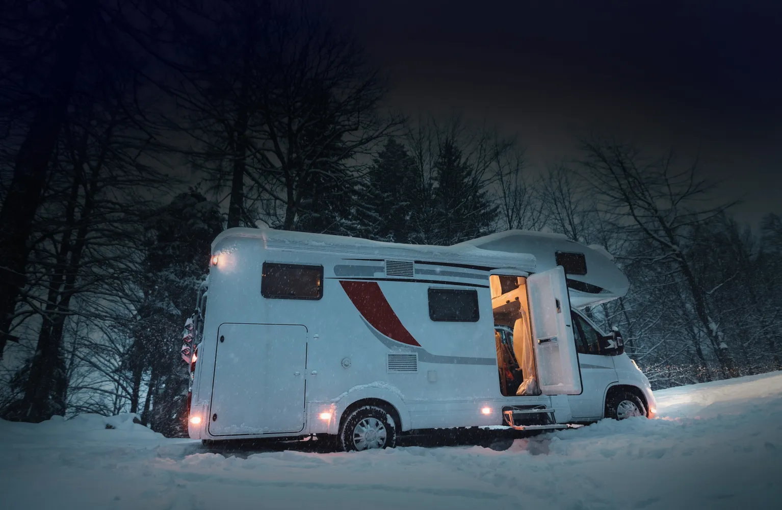 Camper van winter