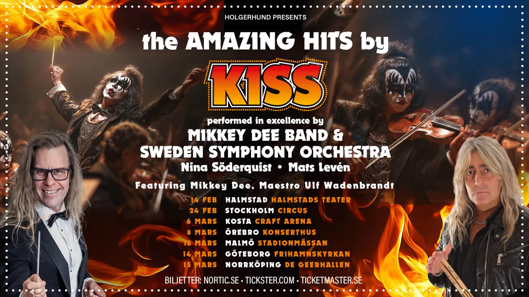 reklam för KISS konsert