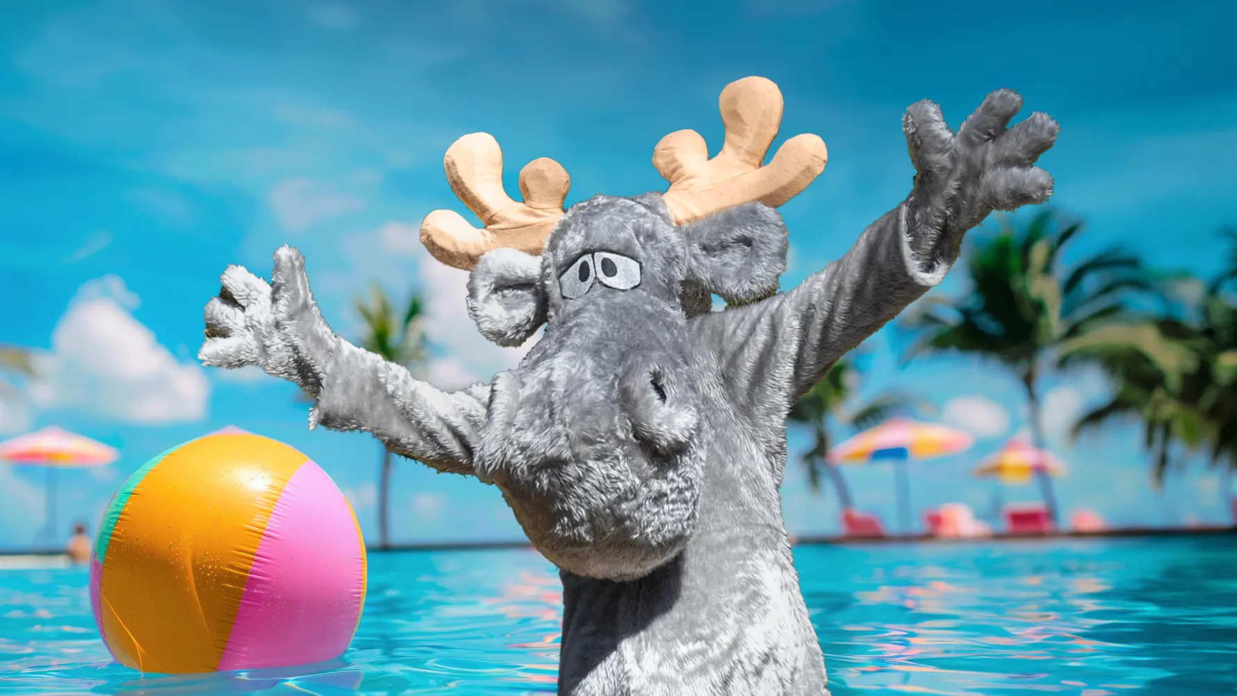 Poolparty med Hälge