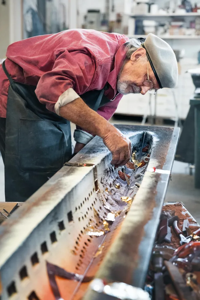 Bertil Vallien båtgjutning