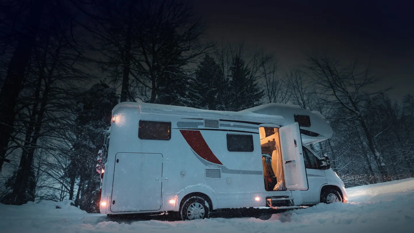 Camper van winter